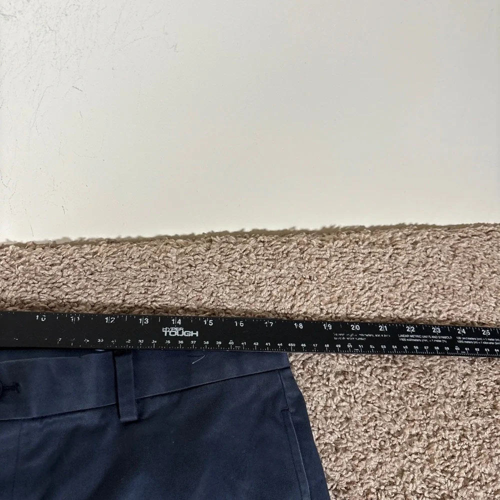 Brooks Brothers Mens Clark Fit Advantage Chino Stretch Navy Blue Pants W36 L30